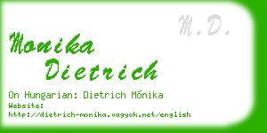 monika dietrich business card