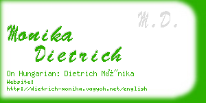 monika dietrich business card
